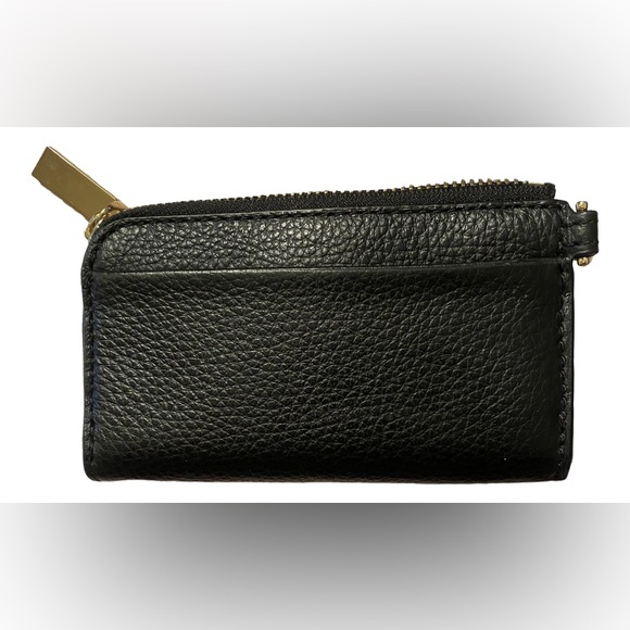 Michael Kors Pipper Small Corner Zip Card Case In Black - Picture 3 of 6